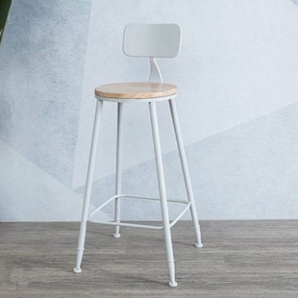 Juego de mesa de pub con reposapiés rectangular Glam 1/2/3/4/6 piezas Juego de bistró de cafetería blanca