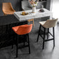 Contemporary Solid Wood Legs Faux Leather Indoor Bar Stools with Footrest Clearhalo 'Bar Furniture' 'Bar Stools' 'bar_stools' 'furn' 'furn_bar_stools' 'Furniture' 'Kitchen & Dining Furniture' 1200x1200_e87c7eb6-0e68-4219-9942-c450920f2eda
