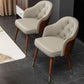Glam Style Microfiber Leather Dining Chair Solid Back Arm Single Chair Clearhalo ' kitchen&dining_furn' 'Dining Chairs' 'Dining Tables & Seating' 'dining_chair' 'furn' 'furn_dining_chair' 'Furniture' 'furniture_dining_chair' 'Kitchen & Dining Furniture' 'kitchen' 1200x1200_e87cccbf-b10e-4cde-8c57-64e7cea1fefe