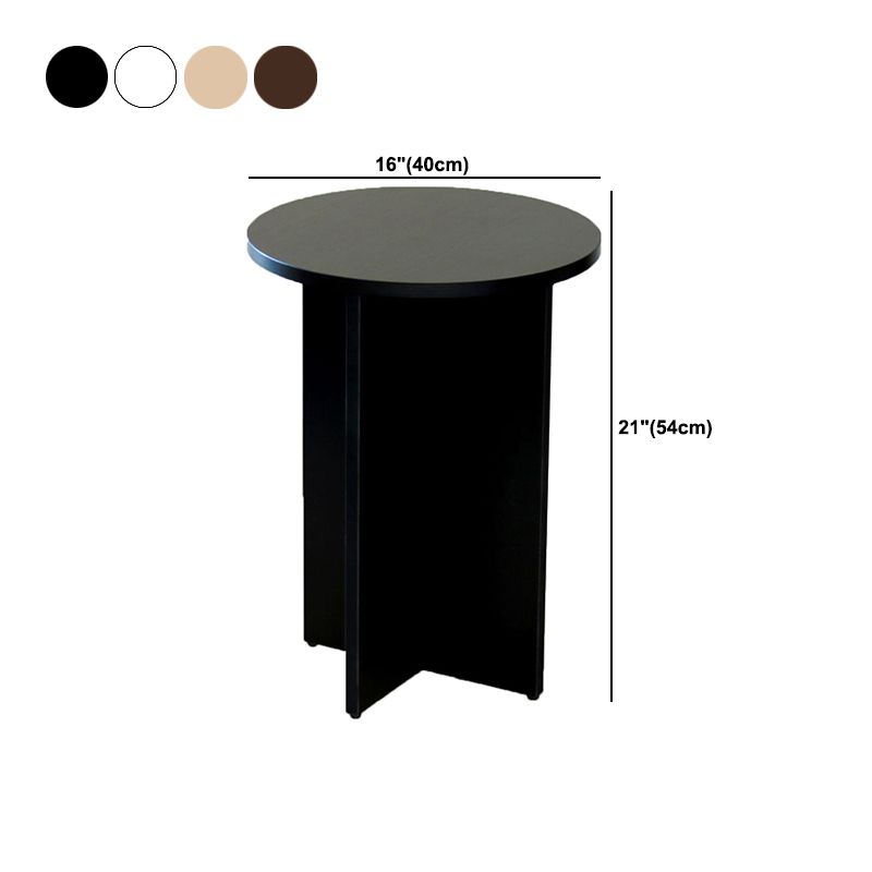 Mesa de acento escandinavo de 15.75 pulgadas de ancho mesa de acento de madera