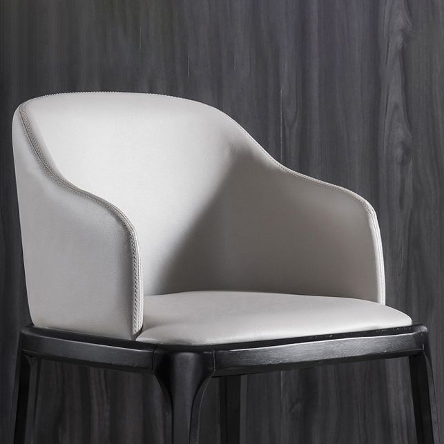 Modern Wood Dining Room Chair Arm Faux Leather Dining Chairs for Home Use Clearhalo ' kitchen&dining_furn' 'Dining Chairs' 'Dining Tables & Seating' 'dining_chair' 'furn' 'furn_dining_chair' 'Furniture' 'furniture_dining_chair' 'Kitchen & Dining Furniture' 'kitchen' 1200x1200_e87d329c-cc04-44da-8be7-e80b5826d9f5