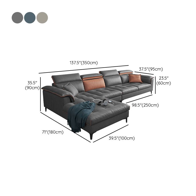 Contemporary Faux Leather Living Room sofa Pillow Top Arm Cushions Seating