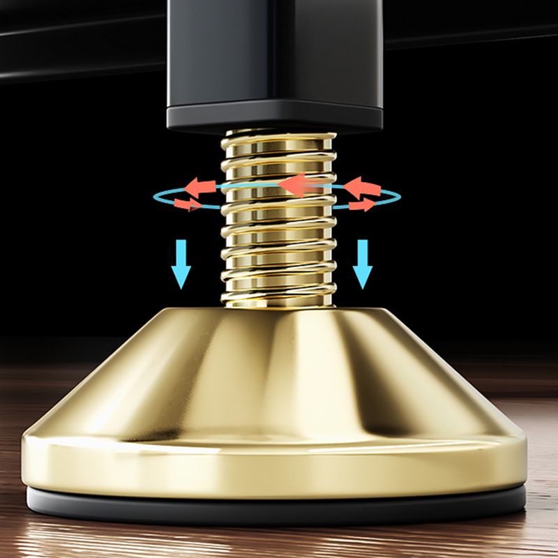 Porte di vetro a scaffalatura regolabile armadio nero cucina nera