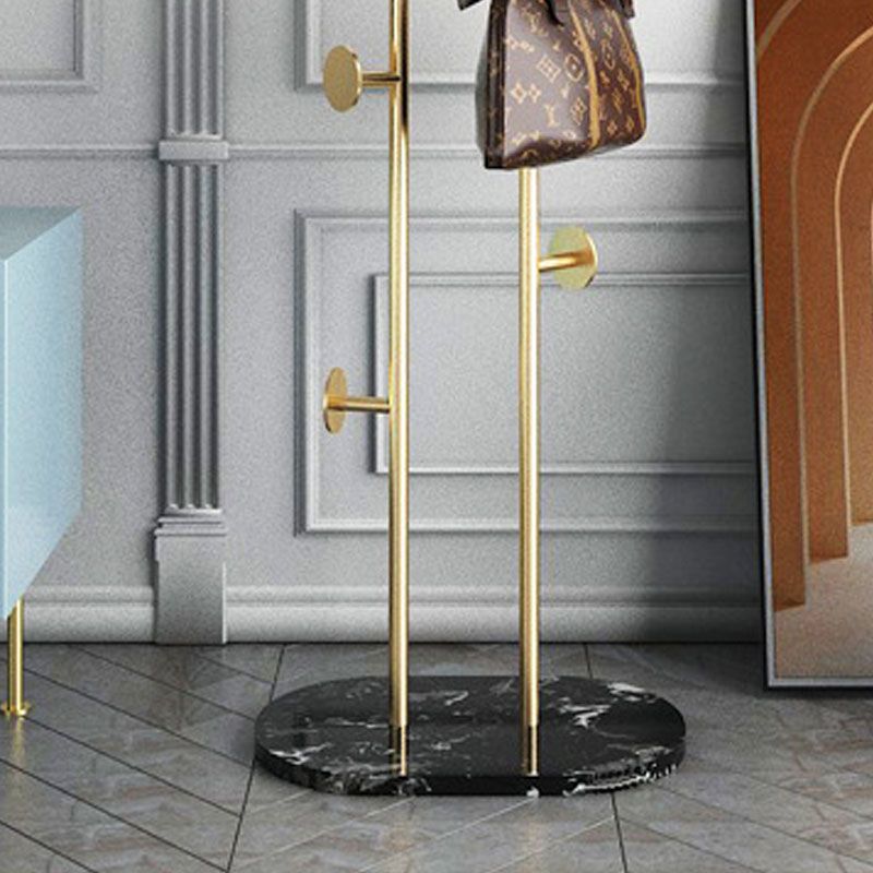 Contemporary Hall Tree Metal Free Standing with Hooks Coat Hanger Clearhalo 'Entry & Mudroom Furniture' 'furn' 'furn_hall_tree_coat_racks' 'Furniture' 'Hall Trees & Coat Racks' 'hall_tree_coat_racks' 1200x1200_e87e5b98-7899-4687-b2a2-499df40587dd