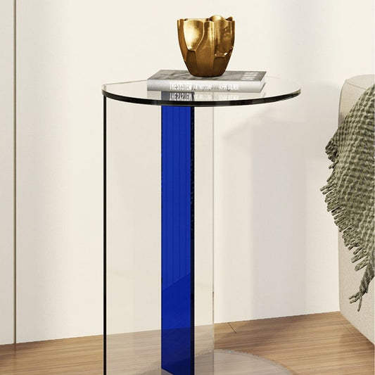 Tavolo laterale a glam largo da 11 "SLILICA ACRILICO CHILD ACCENT TABELLA