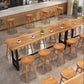 Pine Wood Bar Table Industrial Bar Dining Table with Trestle Base Clearhalo 'Bar Furniture' 'Bar Tables' 'bar_tables' 'furn' 'furn_bar_tables' 'Furniture' 'furniture_bar_tables' 'Kitchen & Dining Furniture' 1200x1200_e88016ea-7603-4b1b-a83b-d08cdcdf8a5f