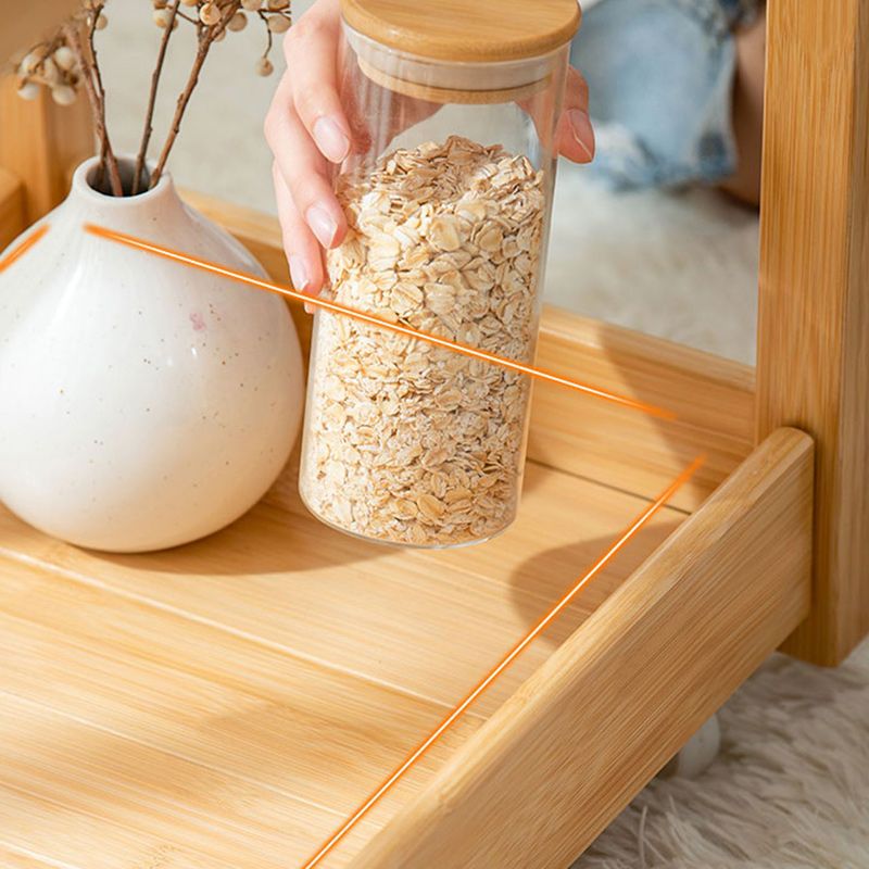 11" Wide Contemporary Corner Table Storage Clear Double Tier Accent Side Table Clearhalo 'Coffee & Accent Tables' 'End & Side Tables' 'end_side_tables' 'furn' 'furn_end_side_tables' 'Furniture' 'Living Room Furniture' 1200x1200_e8829560-d8a4-403f-87f9-10c4646b5035