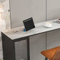 1/5 Pieces Modern Rectangle Sintered Stone Counter Table with High Stools