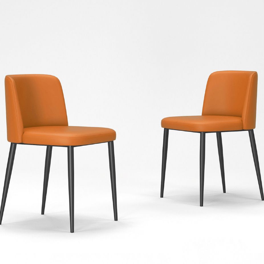 Minimalist Upholstered Armless Dining Chairs Solid Back Chairs Clearhalo 'Dining Chairs' 'Dining Tables & Seating' 'dining_chair' 'furn' 'furn_dining_chair' 'Furniture' 'furniture_dining_chair' 'Kitchen & Dining Furniture' 1200x1200_e8830d03-b05b-450f-87bf-3db8fb7de6ec