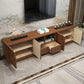 Console TV in legno massiccio tradizionale Open Car stoccaggio TV con mobile