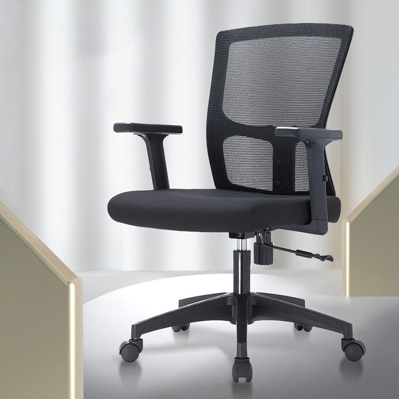 23" silla de oficina moderna respirable del negro de AirGrid de la silla de escritorio ancha
