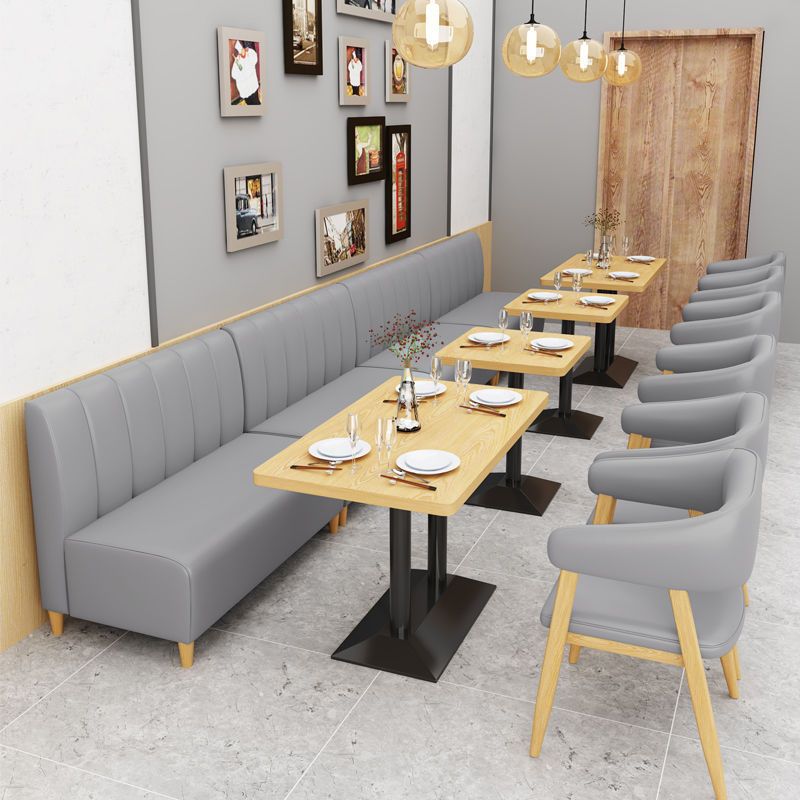 Canapé en cuir véritable canapé contemporain avec des pieds en bois massif