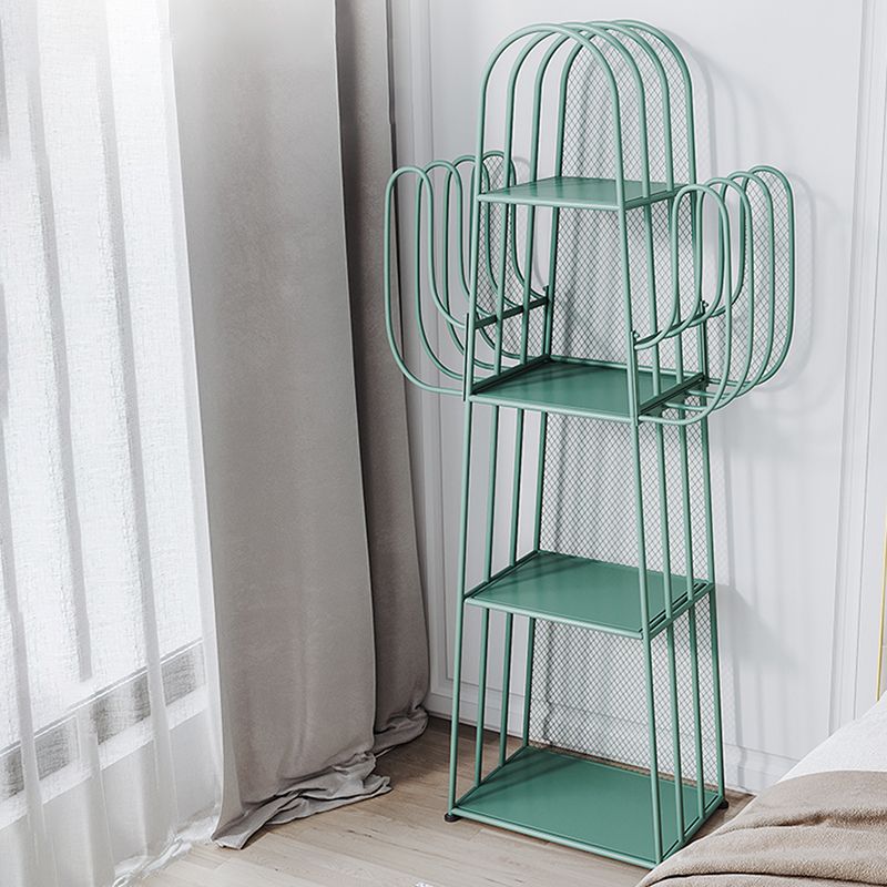 59"H Scandinavian Style Bookshelf Metal Shelf Bookcase for Home Use Clearhalo 'Bookcases' 'furn' 'furn_bookcases' 'Furniture' 'furniture_bookcases' 'Office Furniture' 1200x1200_e8865f4c-9c5d-48c5-8647-119016ddf039