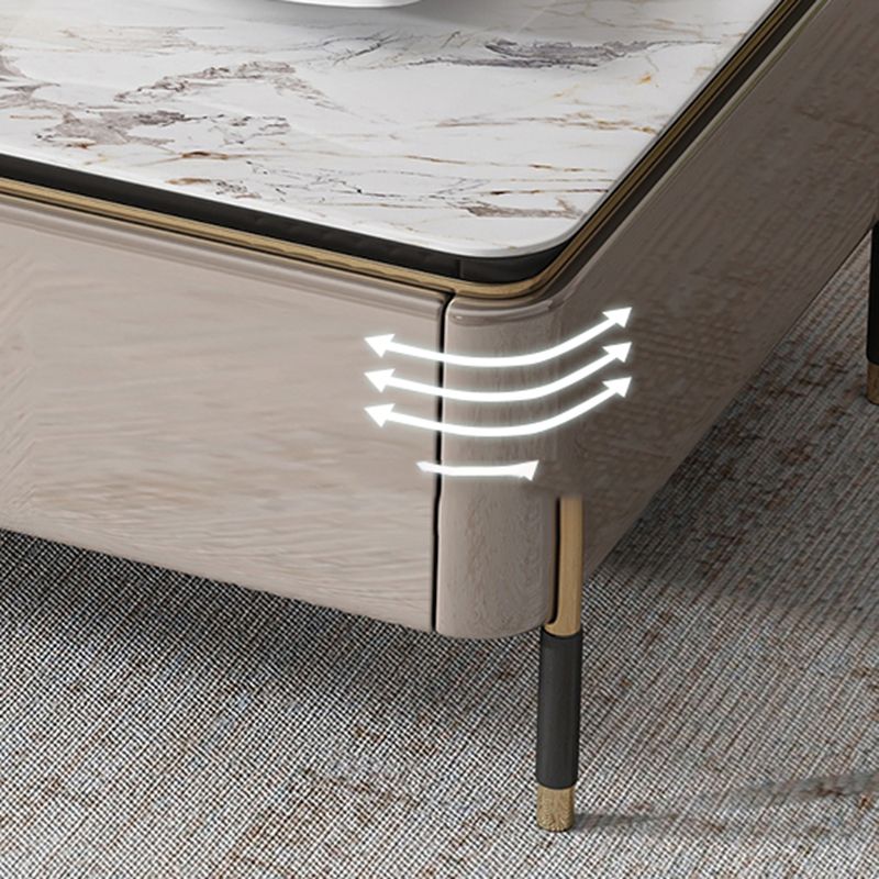 Glam TV Console Stone Media Console Open Storage Console with Drawers Clearhalo 'furn' 'furn_tv_stands_entertainment_centers' 'Furniture' 'Living Room Furniture' 'TV Stands & Entertainment Centers' 'TV Stands & Media Storage Furniture' 'tv_stands_entertainment_centers' 1200x1200_e886c512-cef1-44c2-ae8f-a5f918b4a135