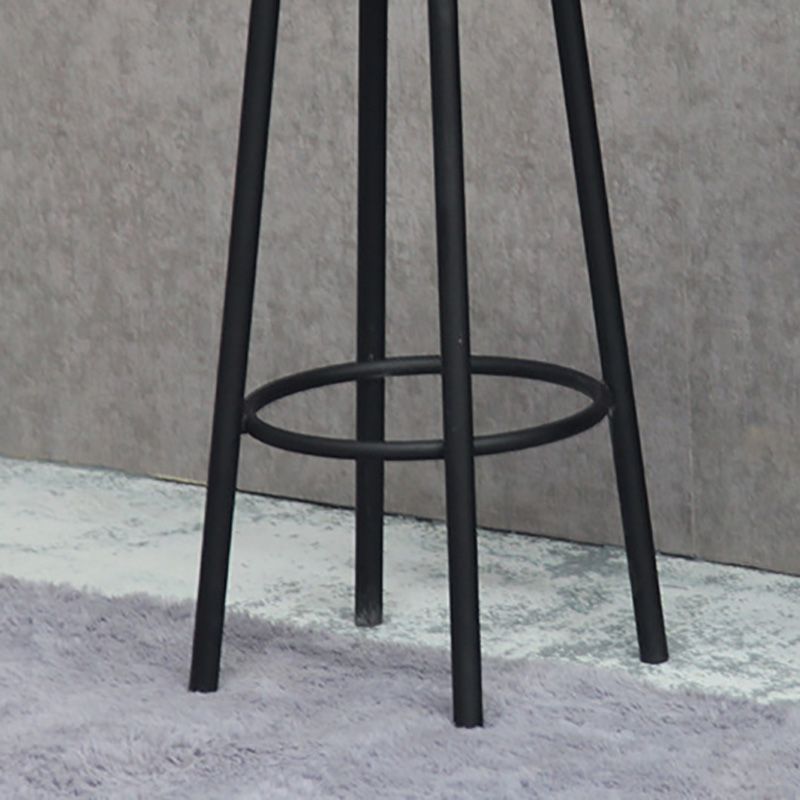 Industrial Metal Counter Height Stools Armless Bar Stool in Black Clearhalo 'Bar Furniture' 'Bar Stools' 'bar_stools' 'furn' 'furn_bar_stools' 'Furniture' 'Kitchen & Dining Furniture' 1200x1200_e886ffb0-0207-411f-8691-d96652f3514d