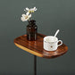 Modern Non-Storage Nightstand Round Solid Wood Top Legs Included Night Table