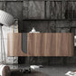 Wood Buffet Table Contemporary Style Side Board with Cabinets Clearhalo 'buffet_sideboard' 'Buffets & Sideboards' 'furn' 'furn_buffet_sideboard' 'Furniture' 'Kitchen & Dining Furniture' 1200x1200_e88a6479-2fbc-4717-b100-49219b29fc0f