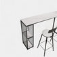 White Marble Kitchen Counter-height Pub Table Rectangle Bar Dining Table Clearhalo 'Bar Furniture' 'Bar Tables' 'bar_tables' 'furn' 'furn_bar_tables' 'Furniture' 'furniture_bar_tables' 'Kitchen & Dining Furniture' 'kitchen&dining_furn' 'kitchen' 1200x1200_e88dfeea-d0e9-47ad-b79c-315f24dde317