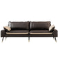 31.4"H Faux Leather Solid Color Square Arm Sofa for Living Room Clearhalo 'Furniture' 'furniture_sofas' 'Living Room Furniture' 'Sofa' 'sofas' 1200x1200_e88e0c85-91c2-405f-8da7-756d44957cfd