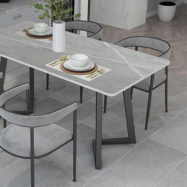 Sintered Stone Top Dining Table Rectangle Table with Double Pedestal for Restaurant Clearhalo ' dining_table' 'Dining Tables & Seating' 'Dining Tables' 'furn' 'furn_dining_table' 'Furniture' 'furniture_dining_table' 'Kitchen & Dining Furniture' 'kitchen&dining_furn' 'kitchen' 'kitchen_dining_table' 1200x1200_e88fee72-7048-437d-b521-761a05221470