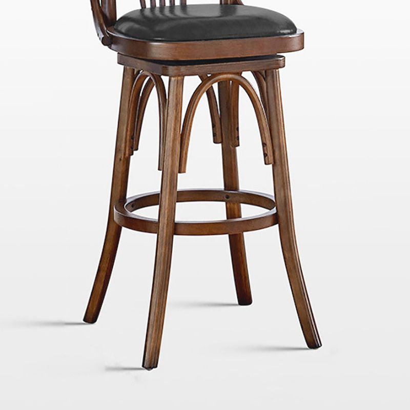 Zeitgenössische Barhocker aus Holz mit Thekenhöhe, armloser Barhocker für das Wohnzimmer