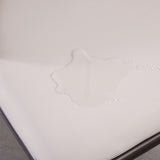 Contemporary Faux Leather Dining Chair Armless Metal Side Chair for Home Use