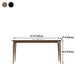 White Stone Top Table Mid-Century Modern Rectangle Table with 4 Wood Legs Clearhalo 'Dining Tables & Seating' 'Dining Tables' 'dining_table' 'furn' 'furn_dining_table' 'Furniture' 'furniture_dining_table' 'Kitchen & Dining Furniture' 'kitchen' 'kitchen_dining_table' 1200x1200_e897c2cf-41ee-41c6-a08d-0ce6bbf566eb