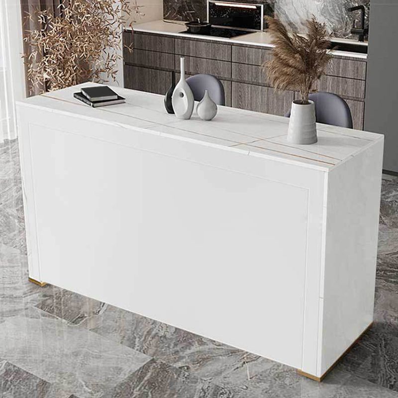 Modern Bistro Bar Table Rectangle Sintered Stone Bar Table for Living Room Clearhalo 'Bar Furniture' 'Bar Tables' 'bar_tables' 'furn' 'furn_bar_tables' 'Furniture' 'Kitchen & Dining Furniture' 1200x1200_e897c914-8a81-4f19-bbe0-6e95987a871a