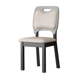 Wood Industrial Indoor-Outdoor Side Chair Open Back Dining Side Chair