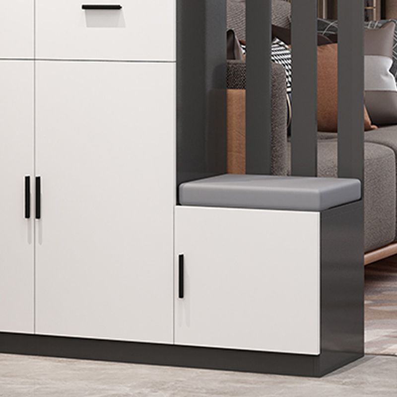 Contemporary Rectangle Wooden 11.81" Wide Accent Cabinet with Drawer Clearhalo 'Cabinets & Chests' 'cabinets_chests' 'furn' 'furn_cabinets_chests' 'Furniture' 'Living Room Furniture' 1200x1200_e8984246-9f56-49d4-8cb7-9885c473d7d5