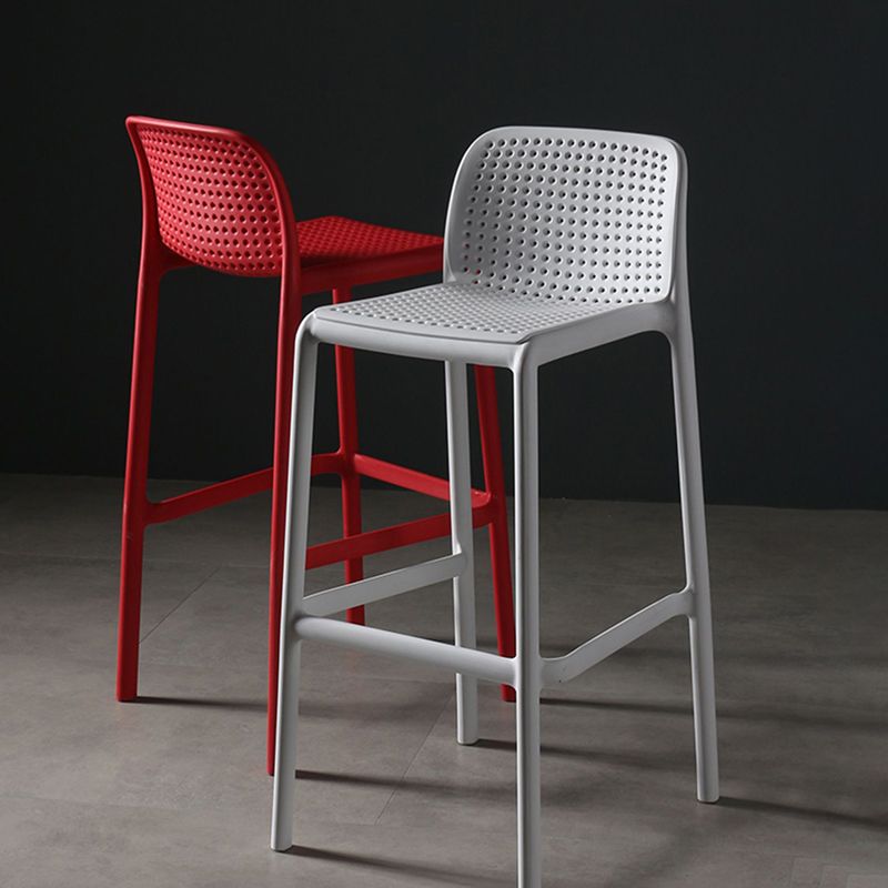29.9 inch Plastic Contemporary Armless Stool Low Back Bar Stool for Restaurant Clearhalo 'Bar Furniture' 'Bar Stools' 'bar_stools' 'furn' 'furn_bar_stools' 'furniture_bar_stools' 'Kitchen & Dining Furniture' 'kitchen&dining_furn' 'kitchen' 'kitchen_furn' Furniture' 1200x1200_e8998cf7-25fc-480c-b6be-e6750269fc59