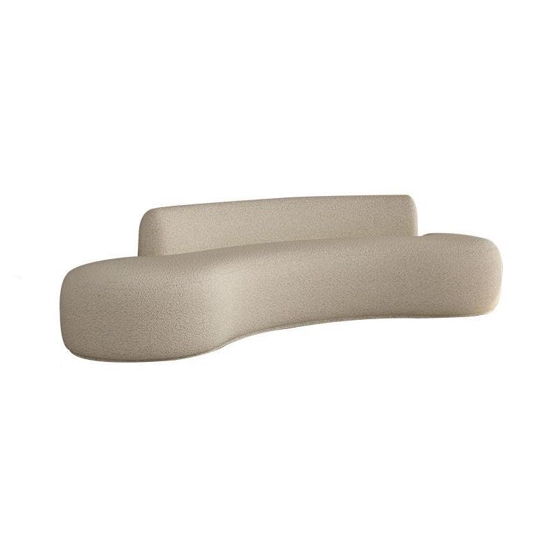 Divano in terapia con divano curvo a schiena stretta contemporanea per soggiorno per soggiorno