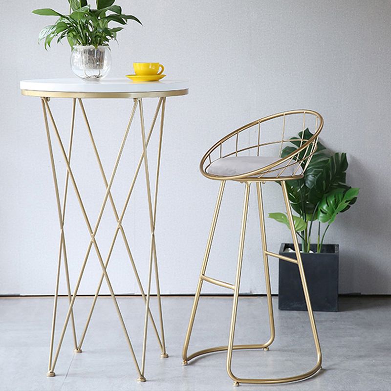 Finitura opaca contemporanea sgabello da bar in ferro footrest sgabello