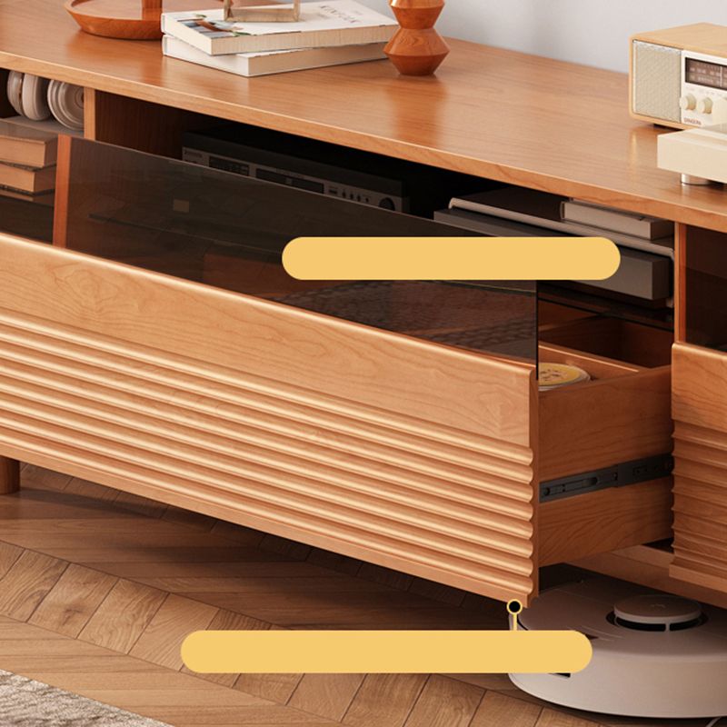 Scandinavian Media Console Wooden TV Console for Living Room Clearhalo 'furn' 'furn_tv_stands_entertainment_centers' 'Furniture' 'Living Room Furniture' 'TV Stands & Entertainment Centers' 'TV Stands & Media Storage Furniture' 'tv_stands_entertainment_centers' 1200x1200_e89e6ab2-7f7a-4d7f-b8da-417fffb614f2