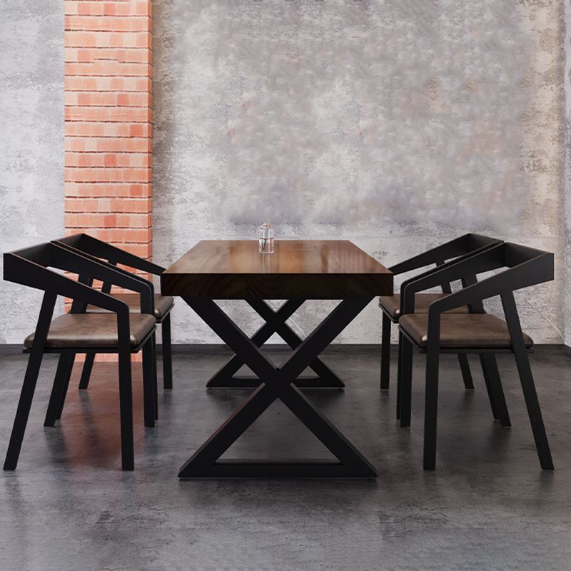 Industriale 1/4/5 pezzi set da pranzo tavolo da pranzo in legno di pino in legno per sala da pranzo Cafe