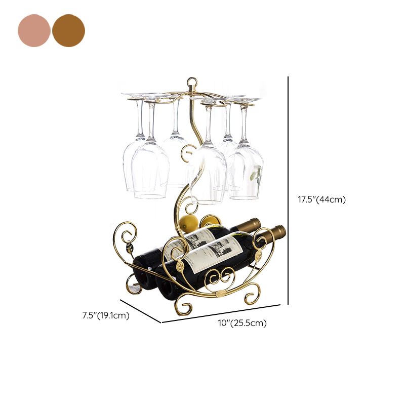 Glam Tabletop Wine Holder Rack Metal Wine Rack Kit voor woonkamer