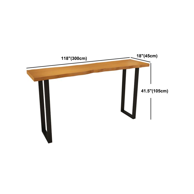Juego de mostrador moderno de 1/2/4/5/7/9 piezas, juego de mesa rectangular de madera y barra de Metal