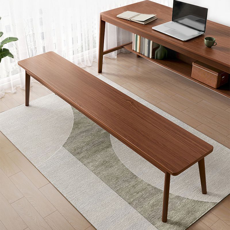 Modern Engineered Wood Seating Bench 17.7" Height Bench with Legs Clearhalo 'Benches' 'Chairs & Seating' 'furn' 'furn_benches' 'Furniture' 'Living Room Furniture' 1200x1200_e8a0f17b-82a4-4b48-ace8-ffecc35c3c7c