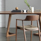 Industrial Dining Wood Table Dining Rectangle Table with Wooden Legs
