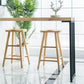 Mesa de bar rectangular estilo Glam, mesa de comedor de madera maciza de pino con almacenamiento