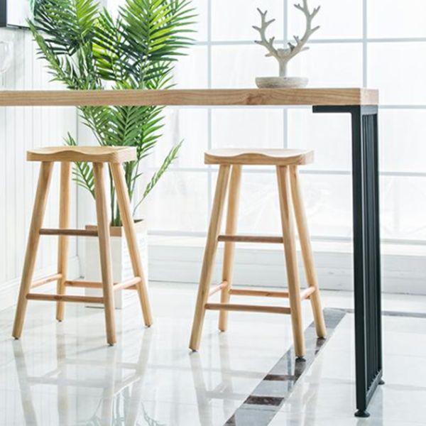 Mesa de bar rectangular estilo Glam, mesa de comedor de madera maciza de pino con almacenamiento