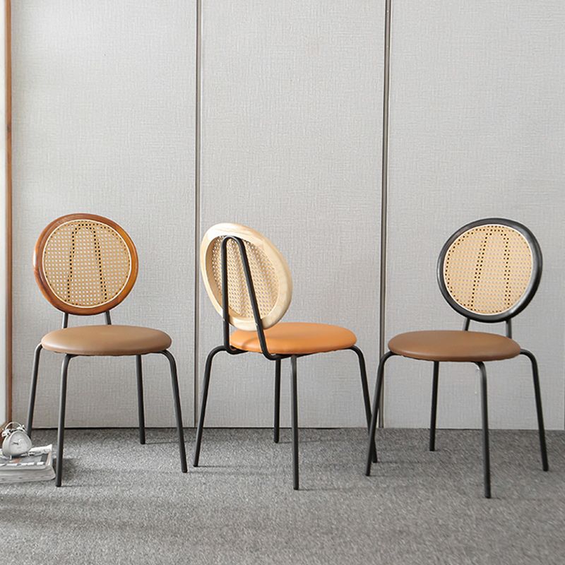 Contemporary Dining Side Chair PU Leather Stacking Side Chair Clearhalo 'Dining Chairs' 'Dining Tables & Seating' 'dining_chair' 'furn' 'furn_dining_chair' 'Furniture' 'Kitchen & Dining Furniture' 1200x1200_e8a35353-6228-43f1-a419-af953286b452
