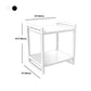Modern Style with Storage Rack White/black Metal Iron Nightstand Clearhalo 'Bedroom Furniture' 'furn' 'furn_night_stand' 'Furniture' 'night_stand' 'Nightstands' 1200x1200_e8a3f2a3-2b75-4423-9a5c-01536bd26846
