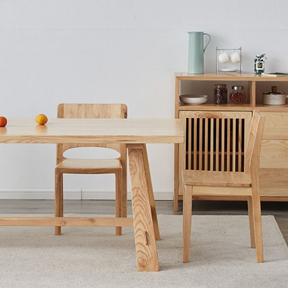 Modern Style Rectangle Dining¬†Room¬†Table¬†Set with Solid Wood Dining Set with 4 Legs Table Clearhalo 'Dining Room Sets' 'Dining Tables & Seating' 'dining_room_set' 'furn' 'furn_dining_room_set' 'Furniture' 'furniture_dining_room_set' 'Kitchen & Dining Furniture' 'kitchen&dining_furn' 'kitchen' 1200x1200_e8a4e3e2-c06a-4b1f-ab97-1da49c3dbe84