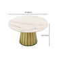 Nordic Round Stone Dining Table 1/7 Pieces Dining Set for Kitchen