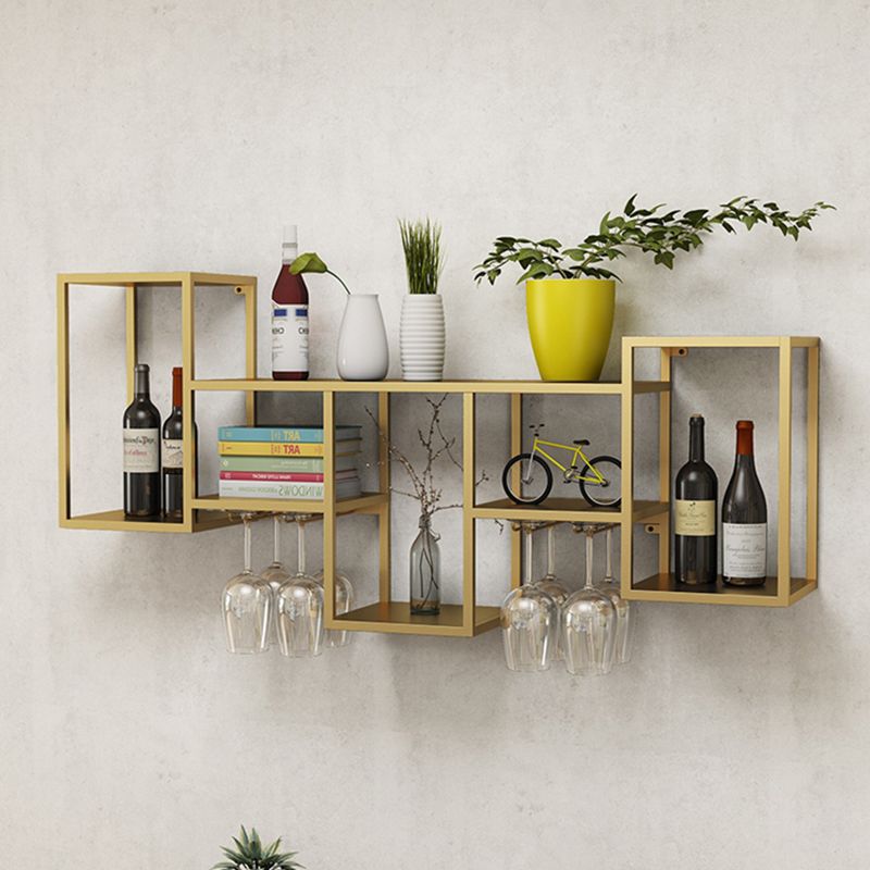 Luxe ijzeren wijnrek wandmontage wijnglas stengel rekhouder