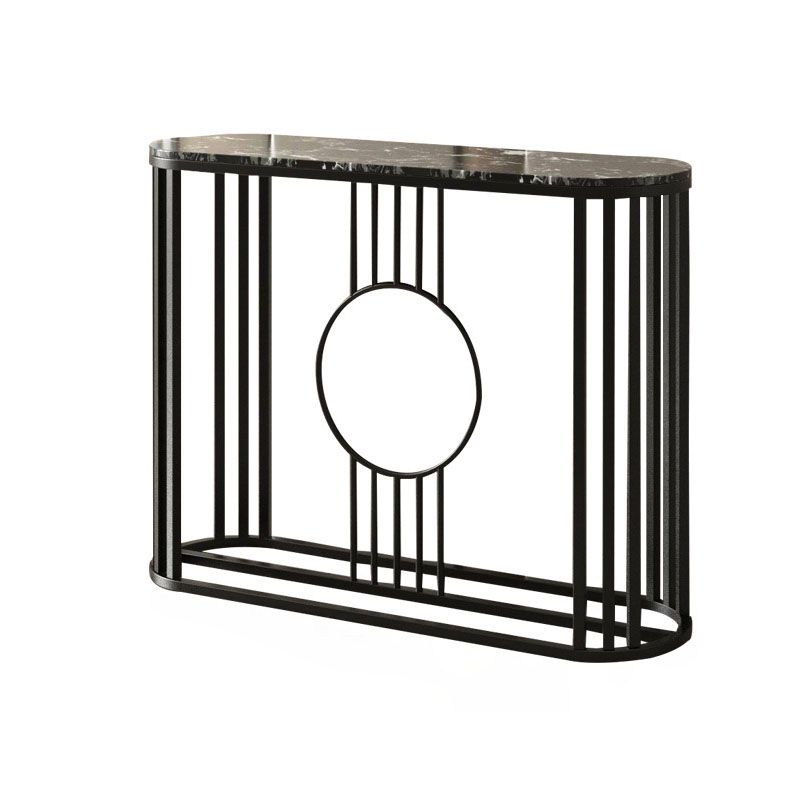 31.5" Tall Glam Console Table 1-shelf Marble Accent Table for Hall Clearhalo 'Console Tables' 'console_tables' 'Entry & Mudroom Furniture' 'furn' 'furn_console_tables' 'Furniture' 1200x1200_e8a78759-f7c9-45e7-8d28-484b23ba39cc