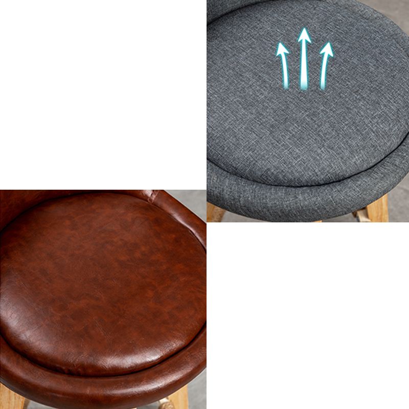 Natural Wood Upholstered Counter Stools Scandinavian Low Back Bar Stools Clearhalo 'Bar Furniture' 'Bar Stools' 'bar_stools' 'furn' 'furn_bar_stools' 'furniture_bar_stools' 'Kitchen & Dining Furniture' 'kitchen&dining_furn' 'kitchen' 'kitchen_furn' Furniture' 1200x1200_e8a97341-8ca8-4ea3-aef1-8ed4f4c1f00b