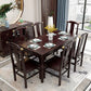 Rectangle Counter Dining Table Traditional Dinner Room Kitchen Table Clearhalo 'Dining Tables & Seating' 'Dining Tables' 'dining_table' 'furn' 'furn_dining_table' 'Furniture' 'Kitchen & Dining Furniture' 1200x1200_e8aa244e-f696-4c79-aa0d-77904763ebc4