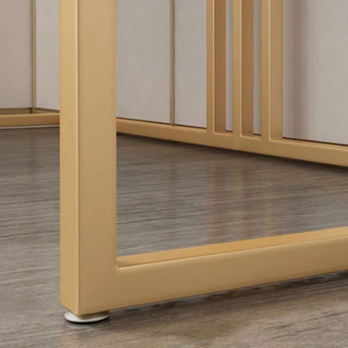 Glam 29.52 "altezza vanità per il trucco in legno verde con cassetti